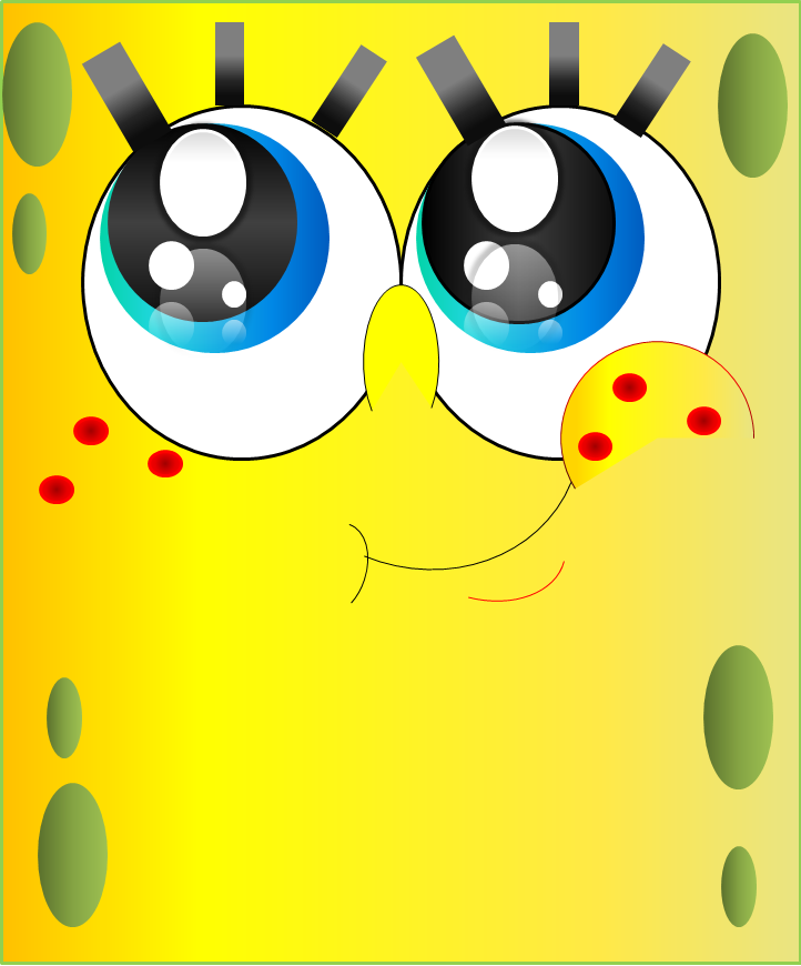 spongebob closeup