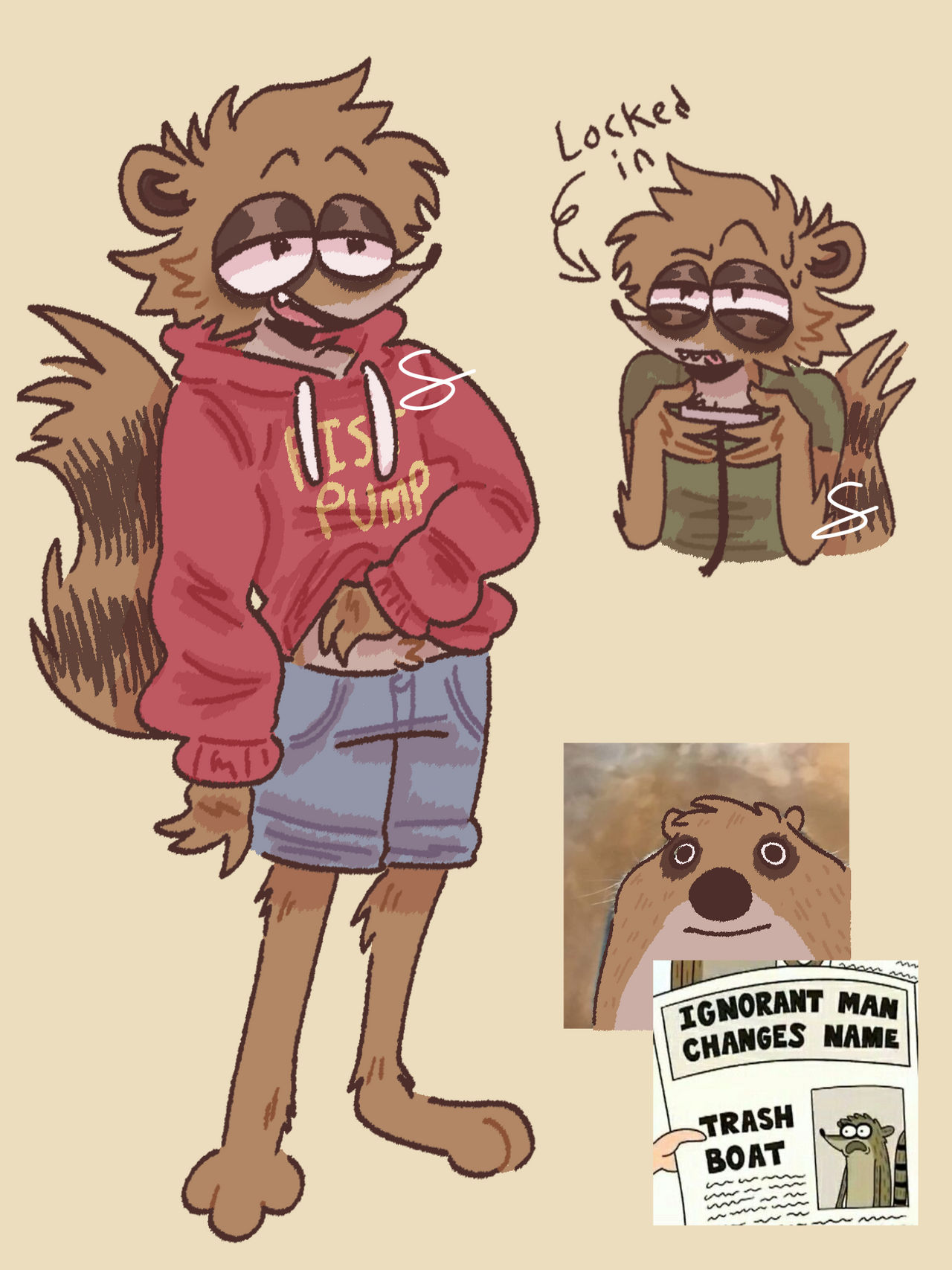 Fem Rigby Rigby from Regular Show by itsgoogoober on DeviantArt