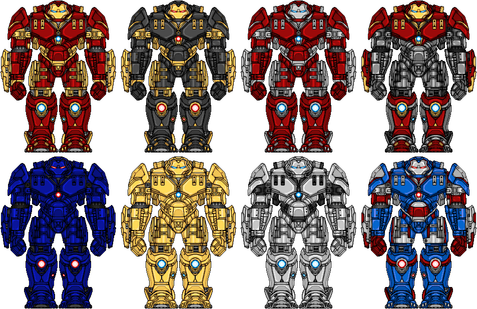 Iron Man Hulkbuster Variants by UltimateLomeli on DeviantArt