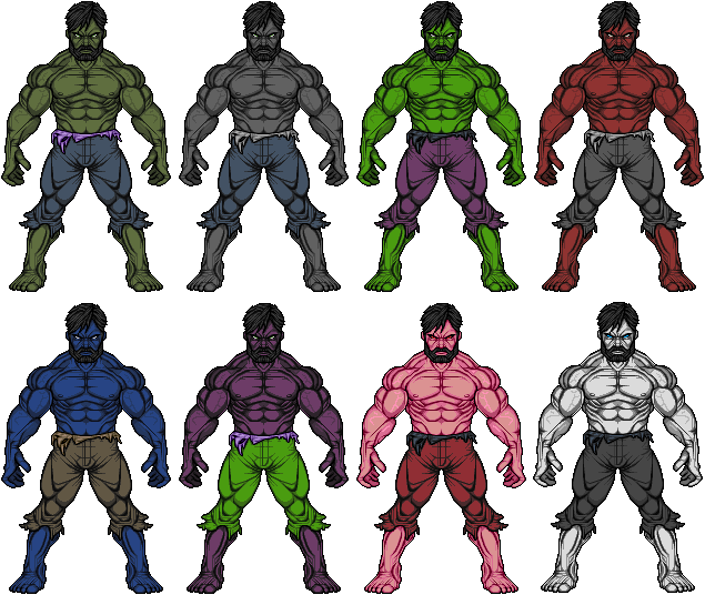 The Hulk Variants by UltimateLomeli on DeviantArt