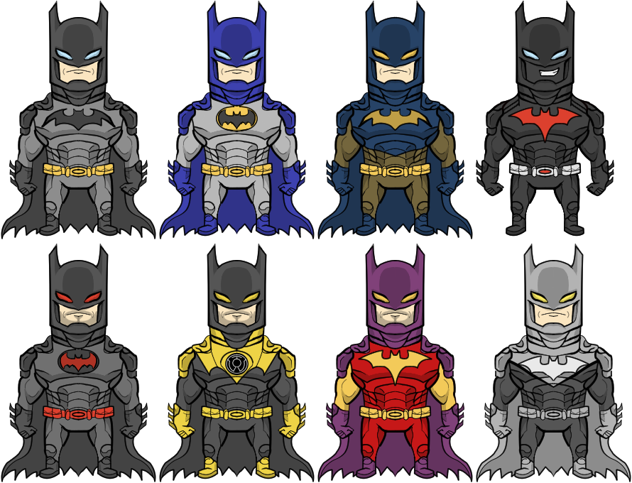 Batman Minis by UltimateLomeli on DeviantArt