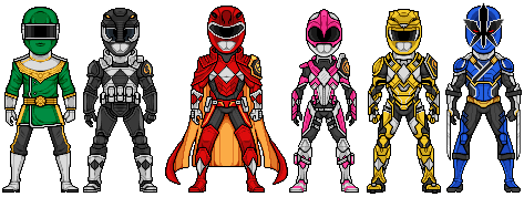 Power Rangers Sentries by UltimateLomeli on DeviantArt