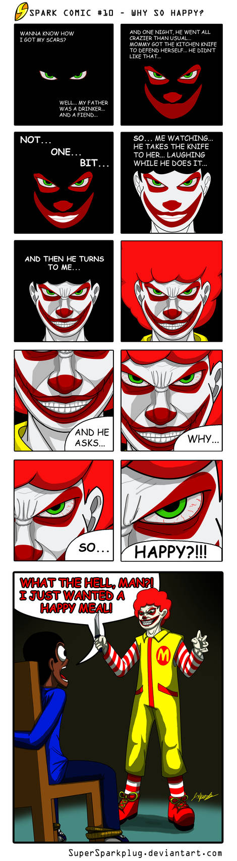 Spark Comic 10 - Why So Happy? by SuperSparkplug