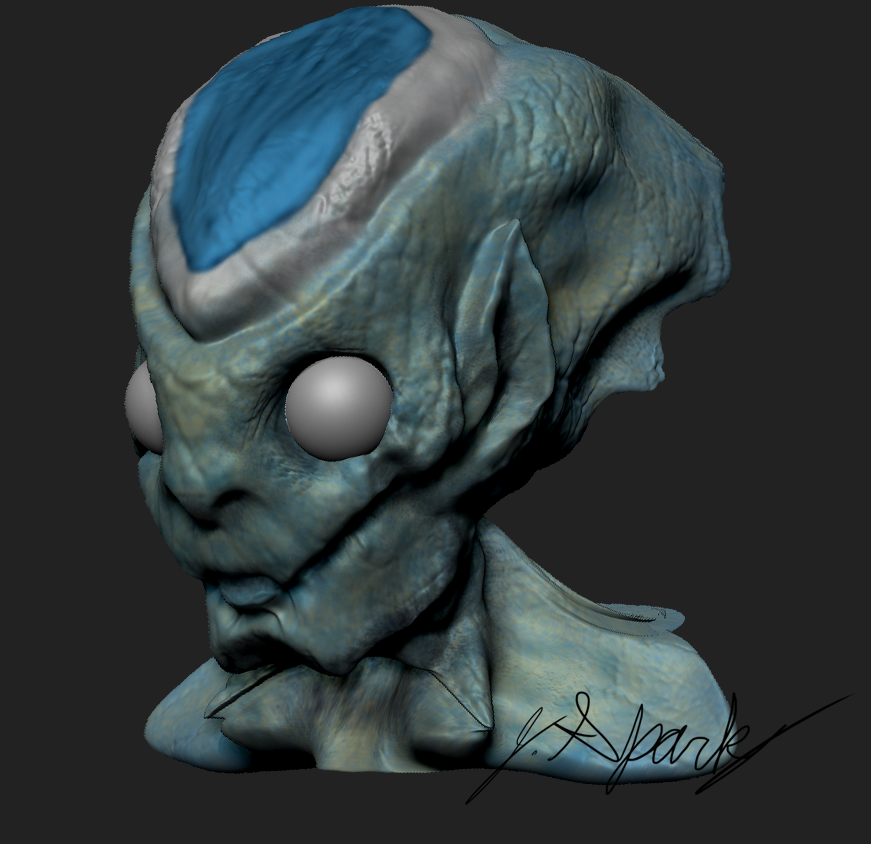 Creature Head model (WIP)