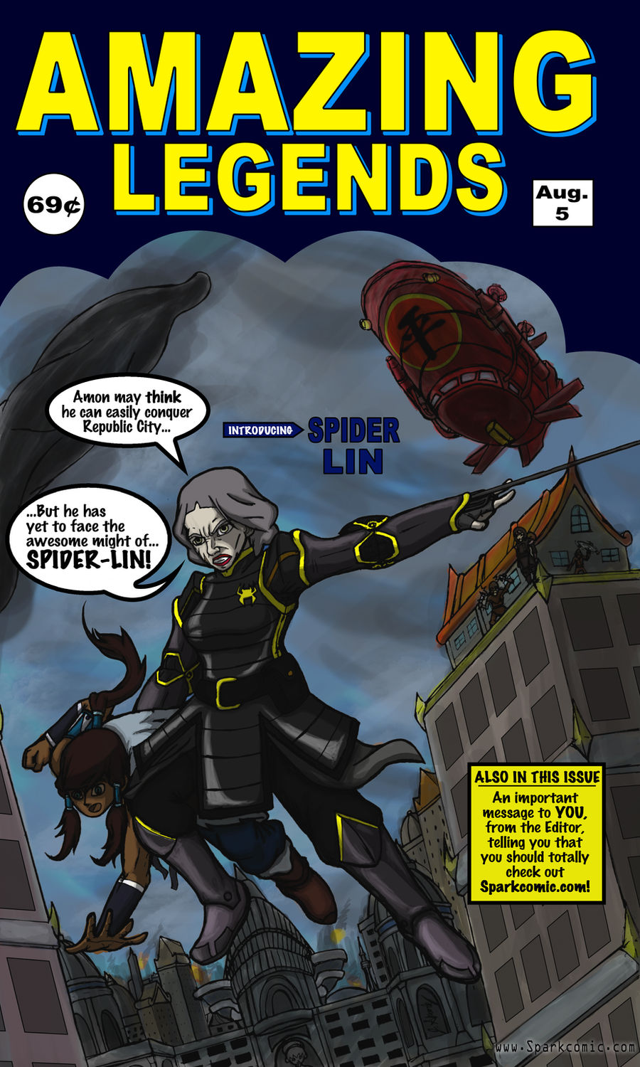 The Amazing Spider-Lin - Cover Page by SuperSparkplug on DeviantArt