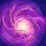 Magenta Spiral Galaxy