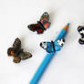 Bunch of miniature butterflies