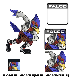 Falco Ssf2 Roster By Nurugamer by nurugamer on DeviantArt
