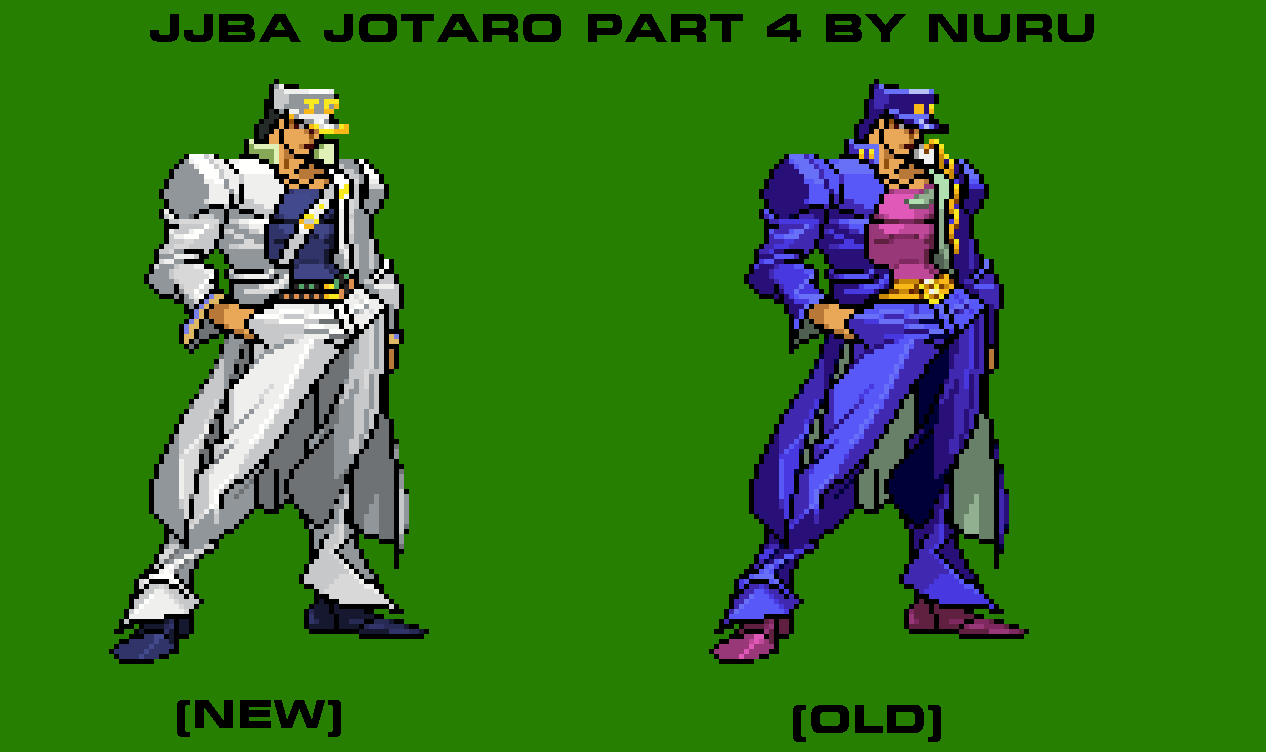Was the HFTF Jotaro pose created because the actual Jotaro