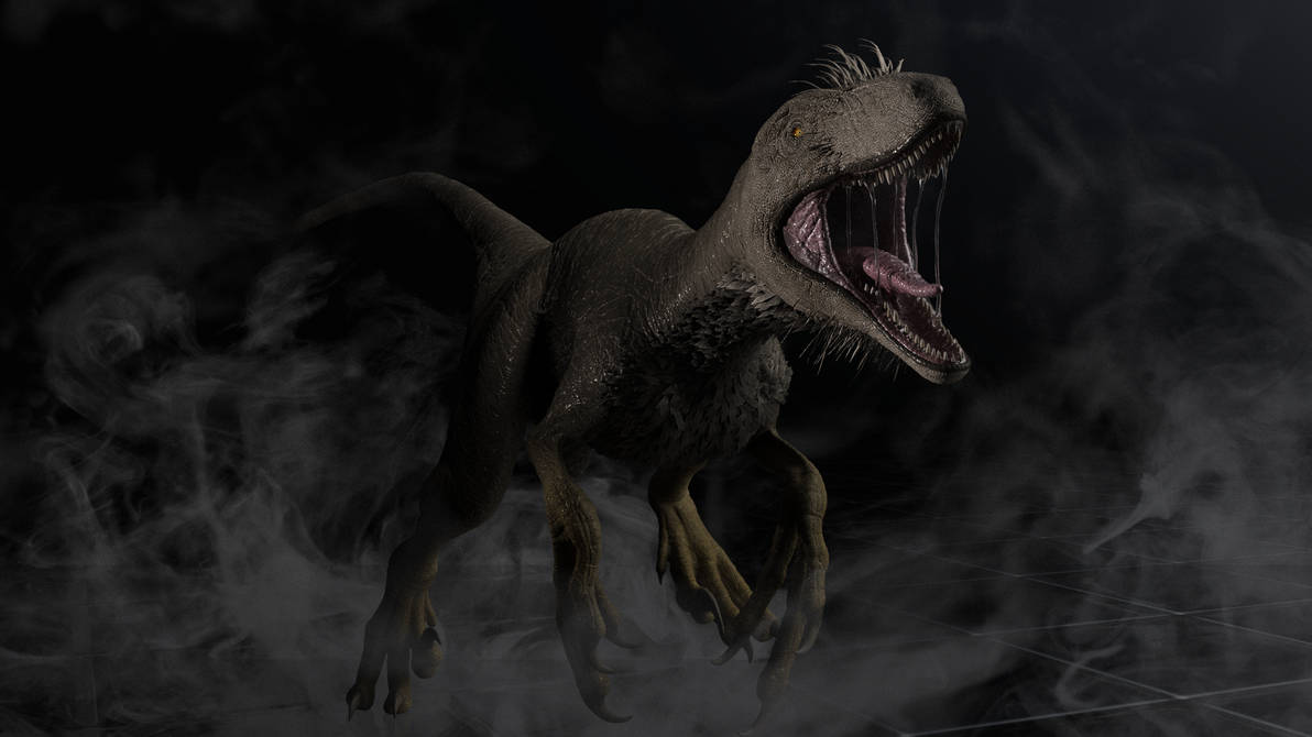 Horror Raptor Deviantart Raptor in the dark by SteveArt0929 on DeviantArt