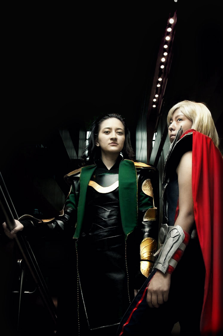 Green and Red - Loki and Thor