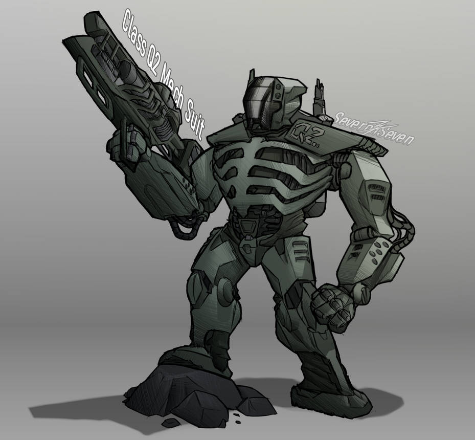 Class Q2 Mech Suit by SeveronSeven on DeviantArt
