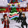 Commission - Merry Chrismast Axel,Roxas,Demyx