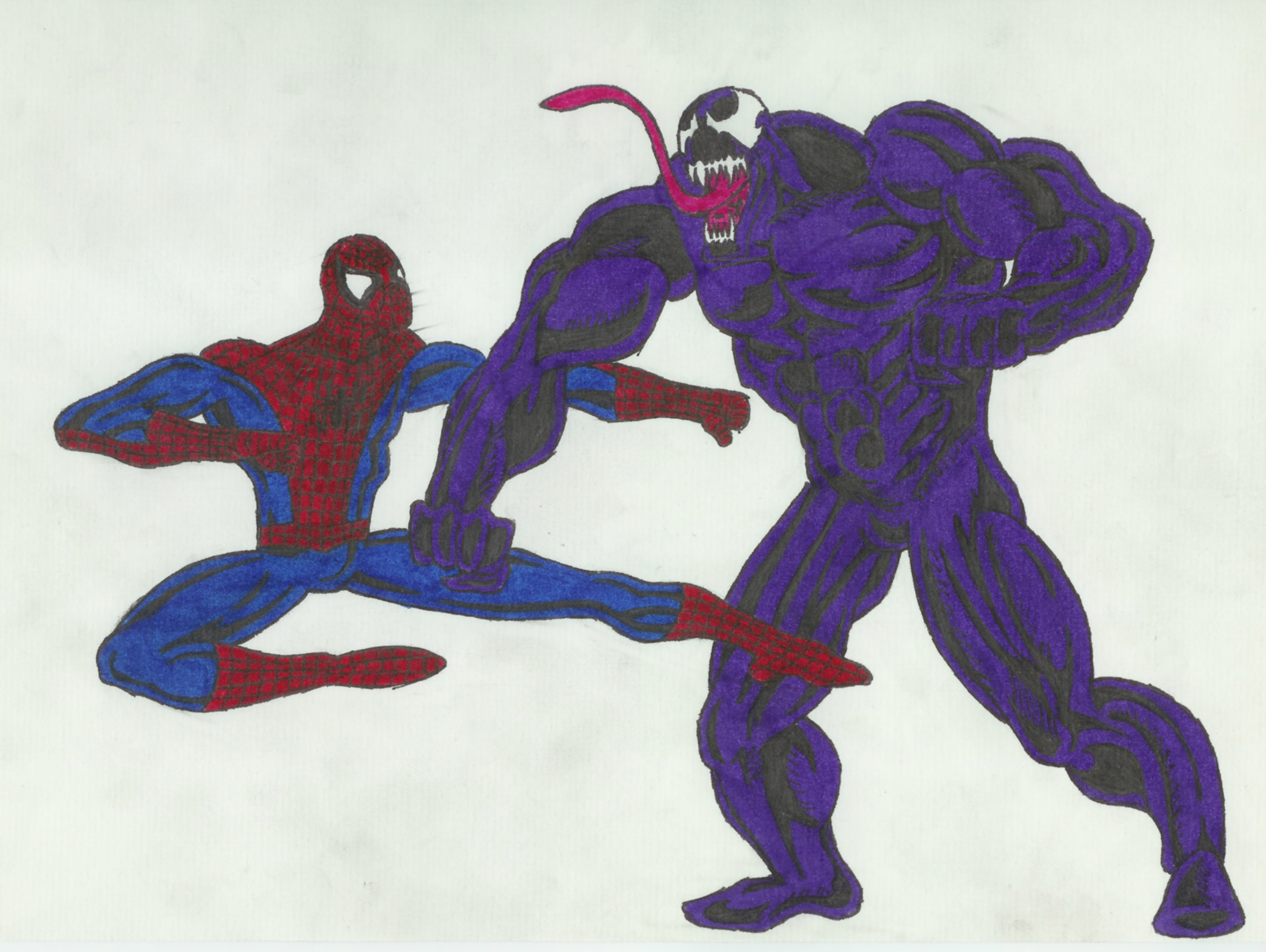 Venom vs. Spider-Man by cute-furry-animals on DeviantArt