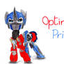 Optimus Prime from Transformers: Prime as a pony