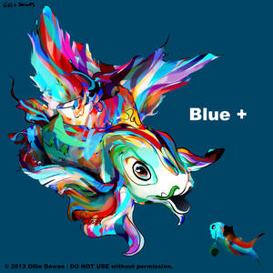 Blue + by haikuo