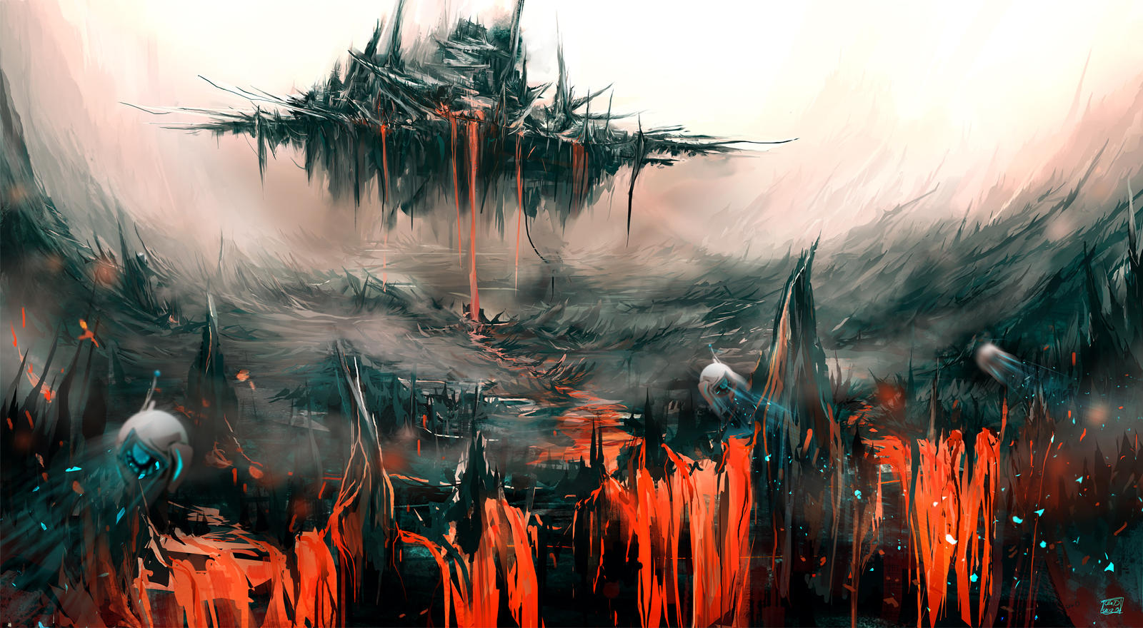 Wildfire Temple by haikuo