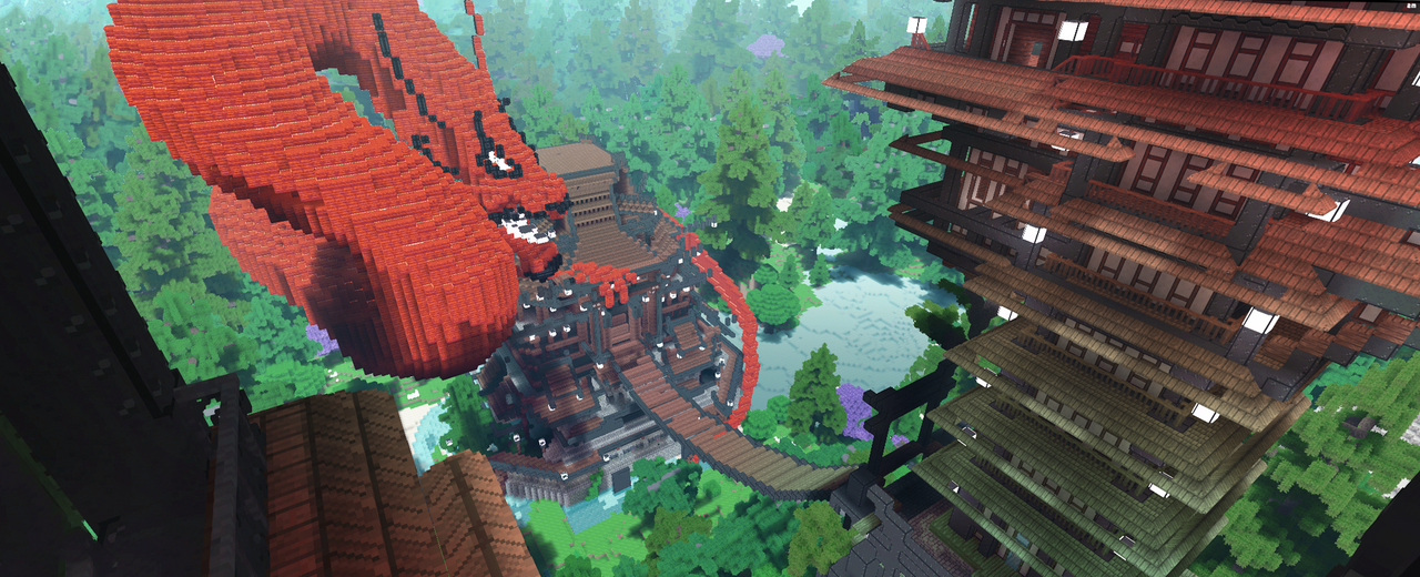 Voxelnauts: Dragon Temple by haikuo