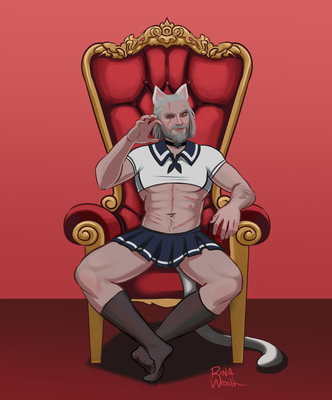 Geralt, Catgirl Of Rivia - RinaWraith