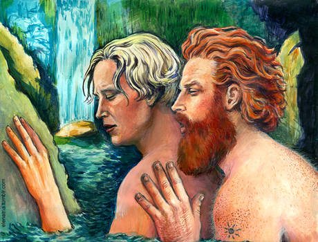 Tormund and Brienne: In the cave