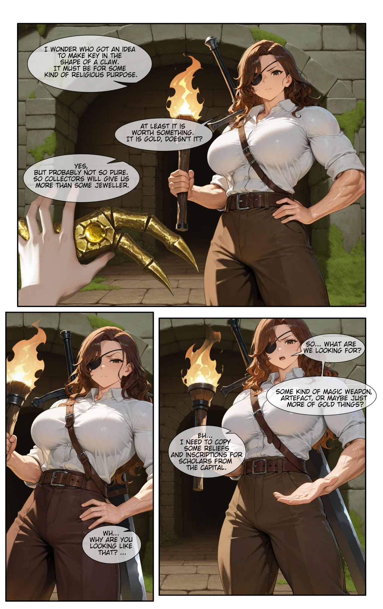 Deviantart Amazon Swords Sword Amazon 6 by tryAiToMuscleComic on DeviantArt