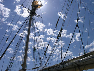 Sun on the rigging