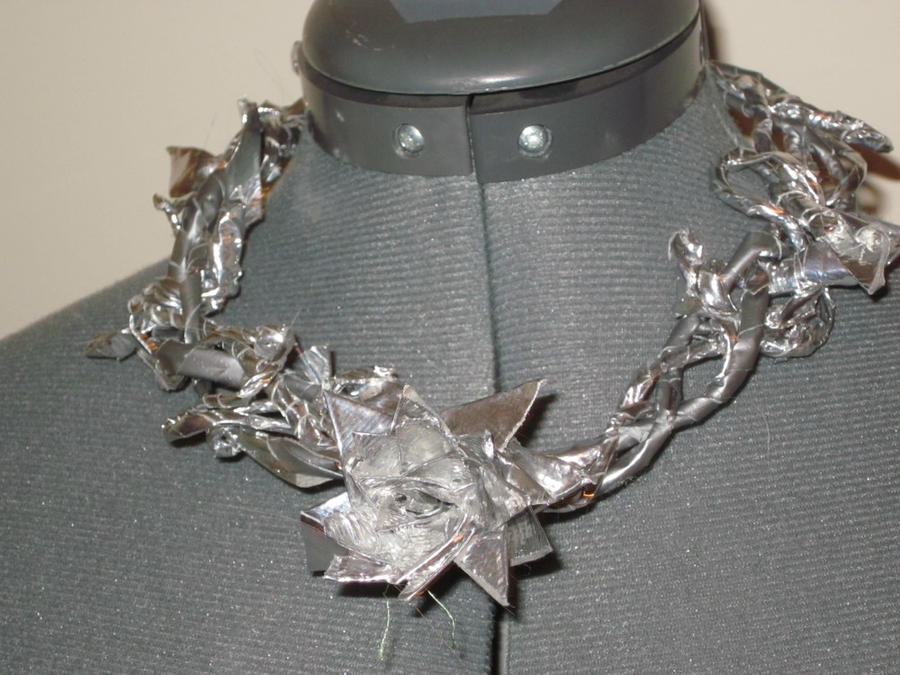 Duck Tape Flower Necklace