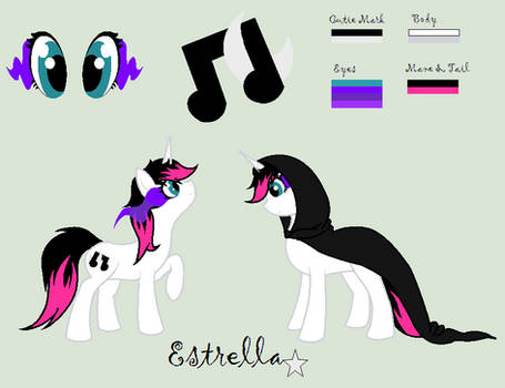 MLP OC - Estrella (New Ref)