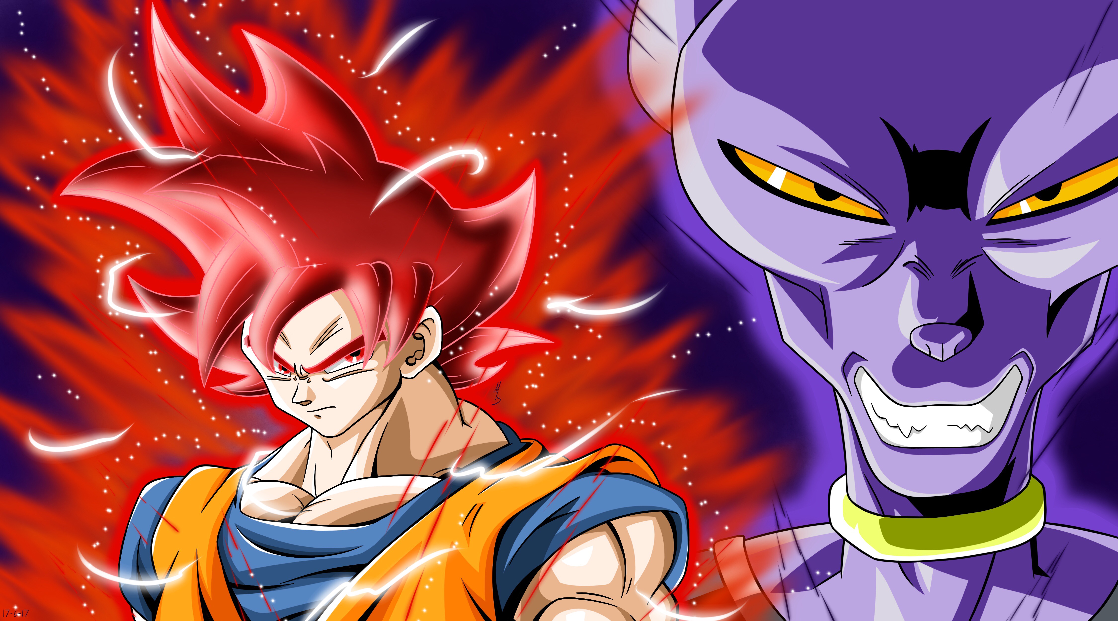 Goku Super Saiyajin Deus SSGOD SSJG God Red by WeverthonGTABR on DeviantArt