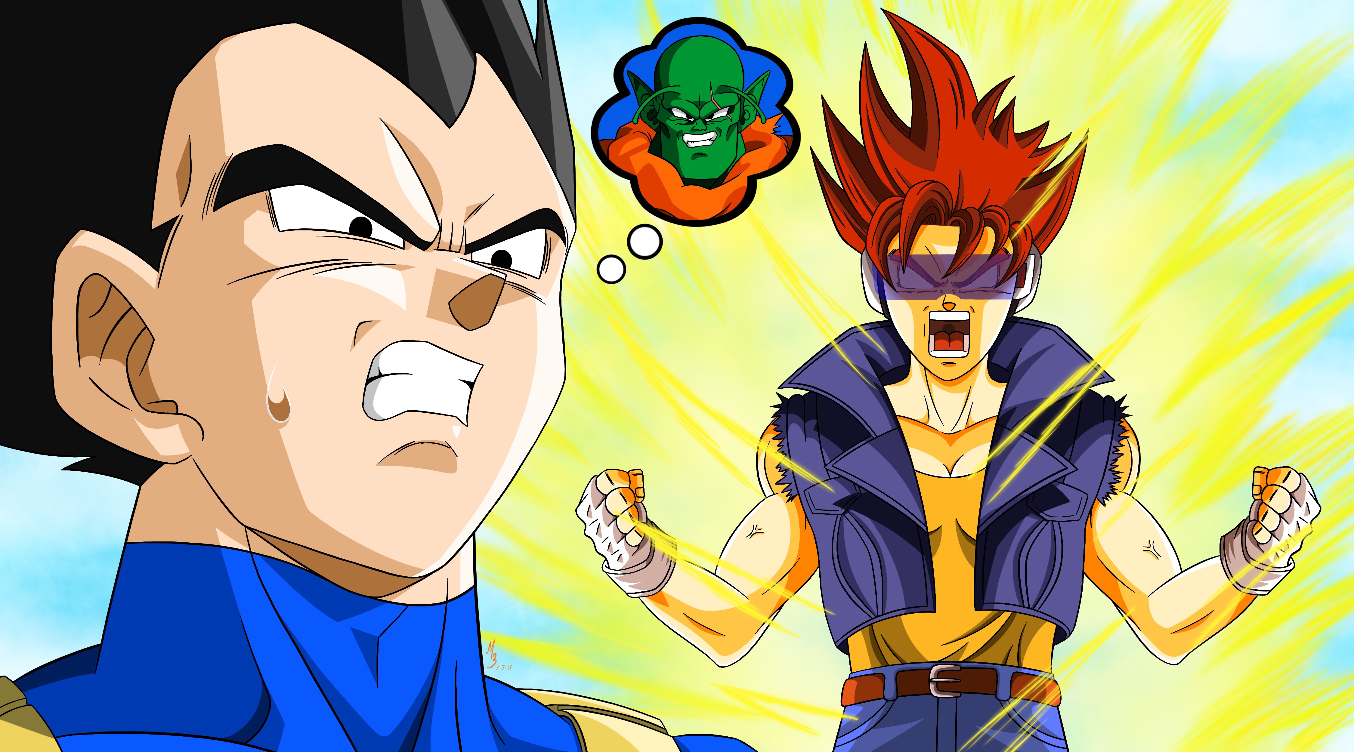 Trunks Super Saiyan Rage by FenixArt90110 on DeviantArt