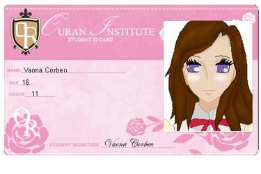 Vaona Corben Ouran host club ID Card