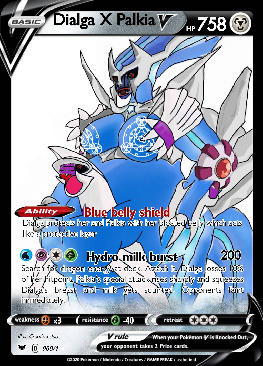 Dialga X Palkia Pokemon card by Ace70000 on DeviantArt