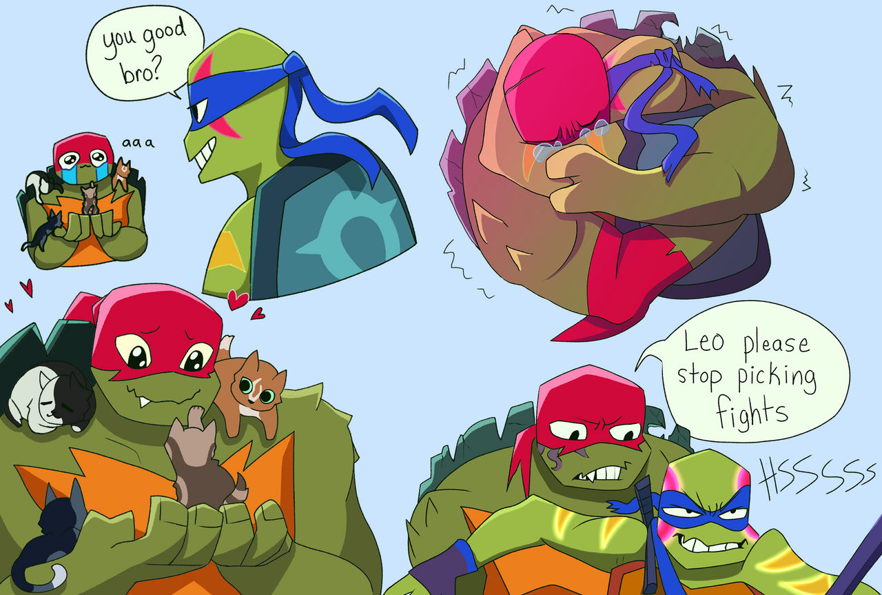 Leo X Raph Rise Raph n Leo Moment by Violetthefox0001 on DeviantArt