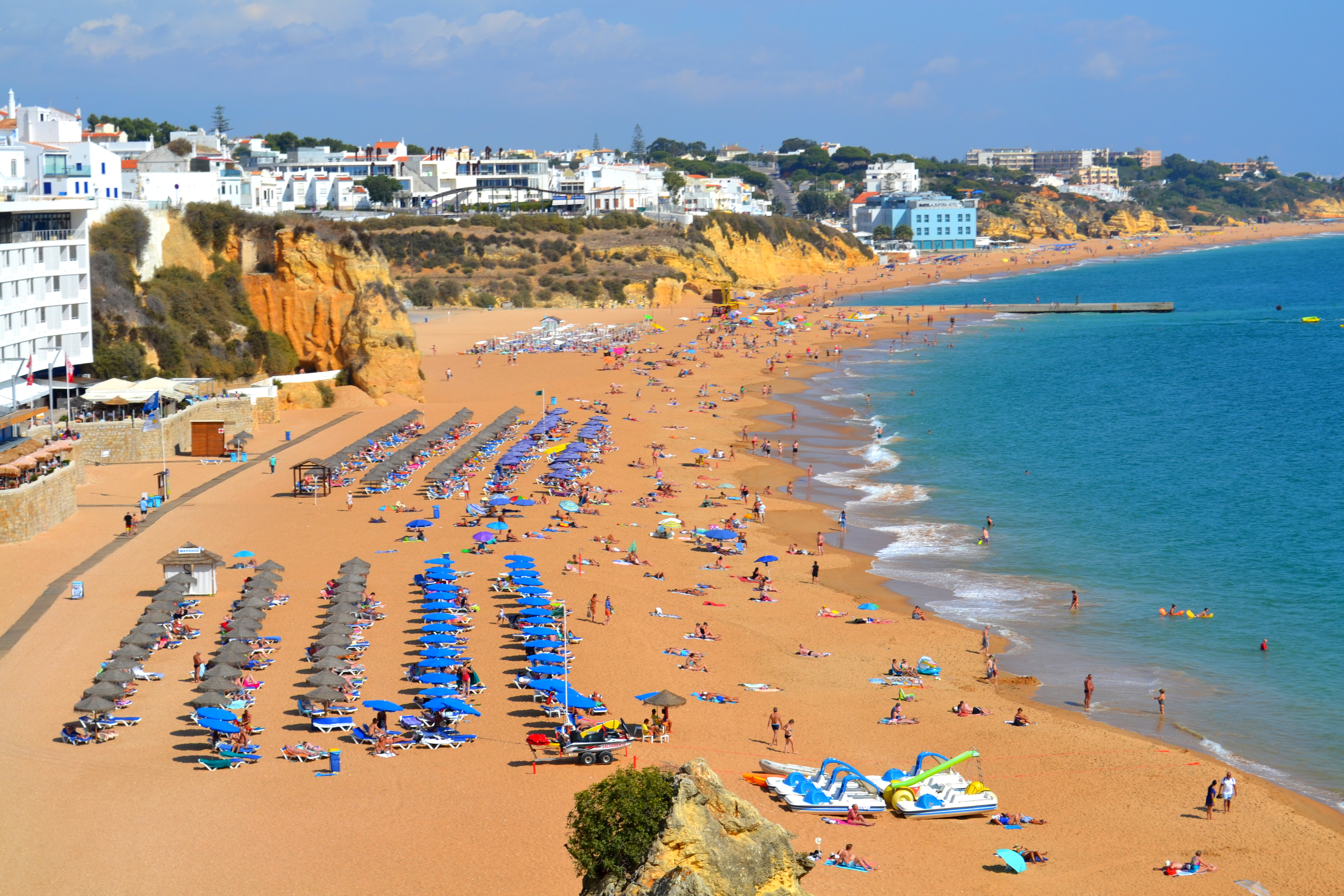 Albufeira Beach in Portugal