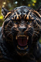 closeup of a fantasy panther