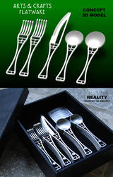 Arts and Crafts Flatware