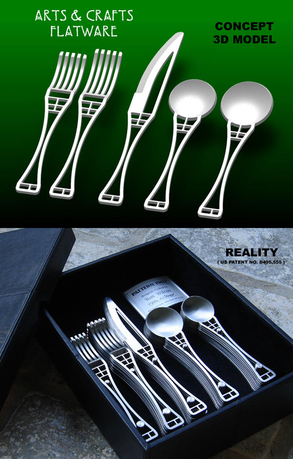 Arts and Crafts Flatware by TomWilcox on DeviantArt