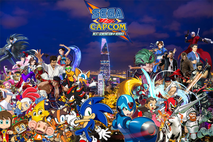 Игры сега нинтендо. Sega Capcom. Sega vs Capcom. Команда Capcom. Осака Capcom.