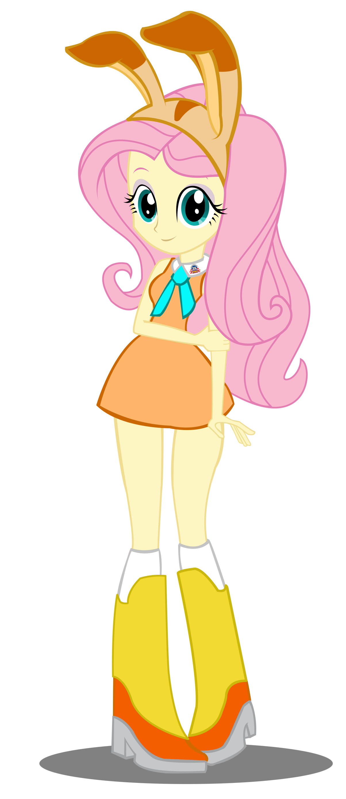 Fluttershy Cream Cosplay Vector