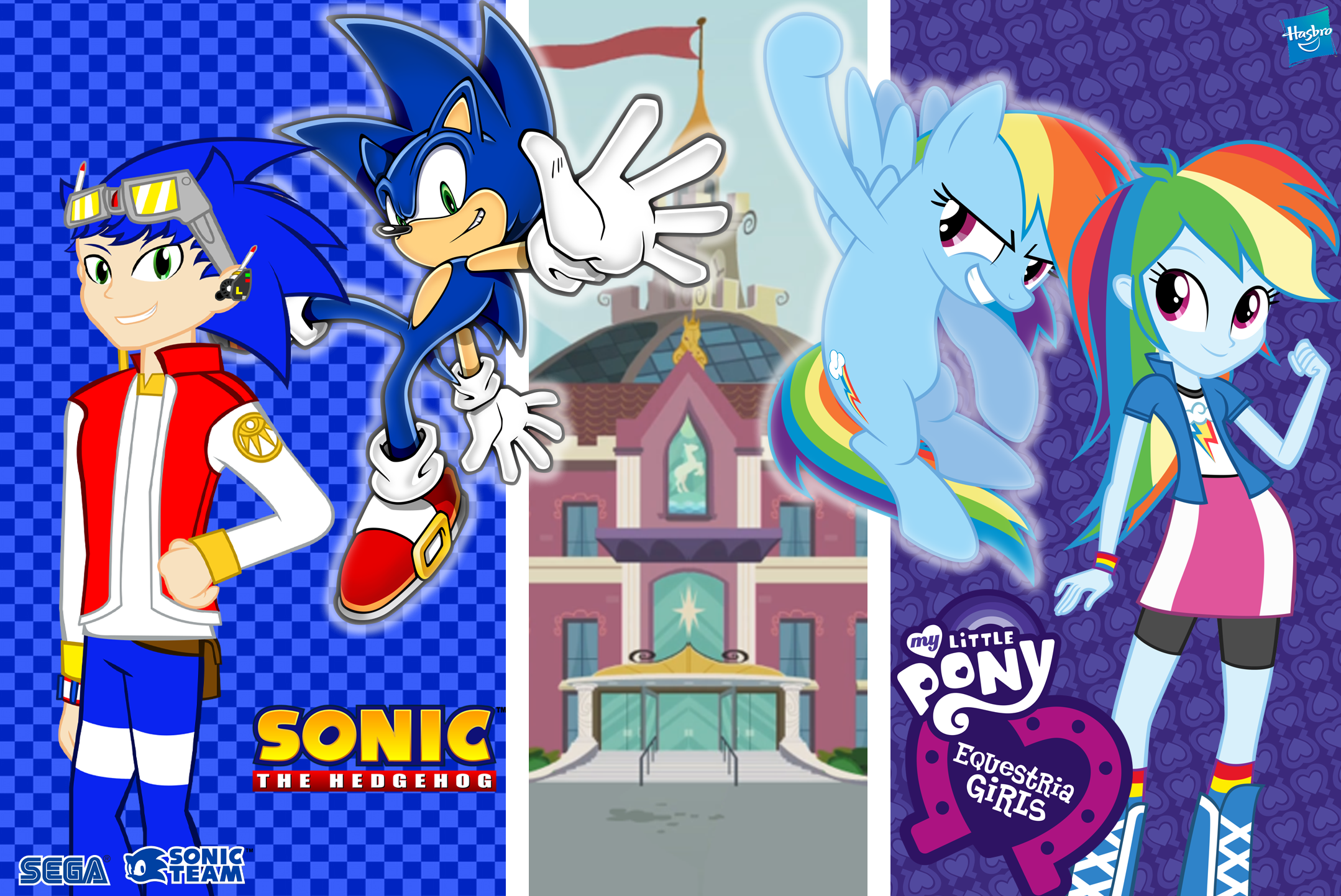 Sonic and Rainbow Dash (EG)