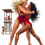Battling Baywatch Babes!