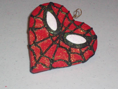 Spider-Man Polymer clay Xmas Ornament