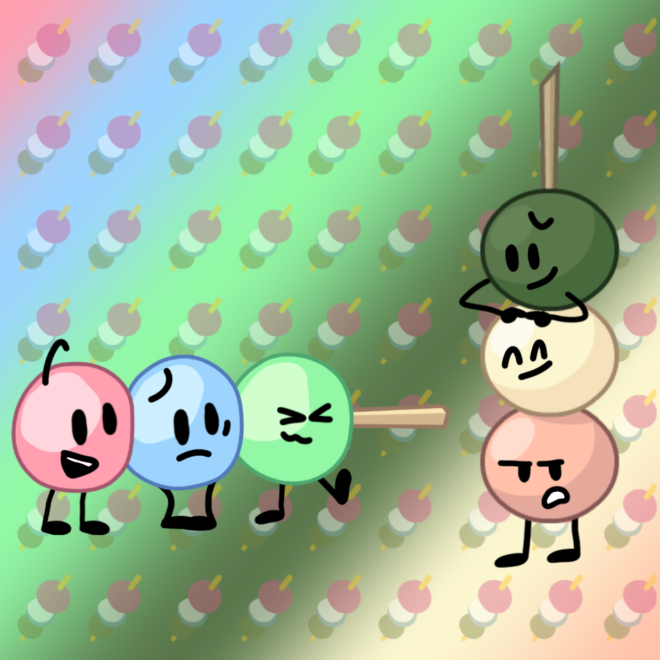 Bfdi Dango BFB Dango meets OSO Dango by Scientificaia on DeviantArt