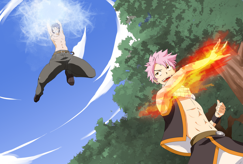 Fire vs ice anime