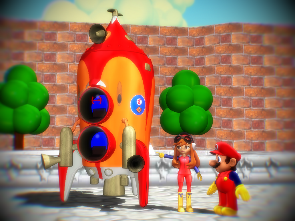 Mario Riding Rocket (MMD) Rocket Ride to Space (1) by SonicandSMG4Fanfic on DeviantArt