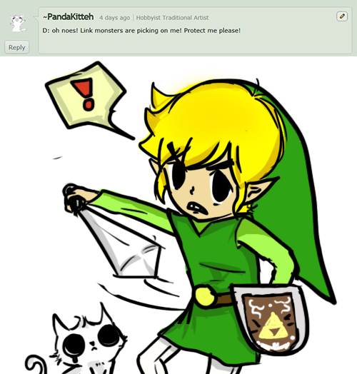 I just wanted to draw a toon link meme by changoxd on DeviantArt
