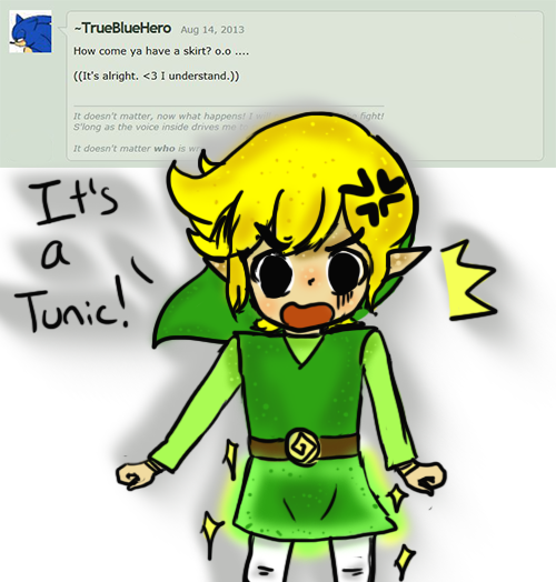 I just wanted to draw a toon link meme by changoxd on DeviantArt