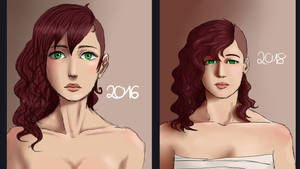 art comparison - girl from a distant future