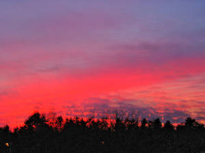 sunset outside my window