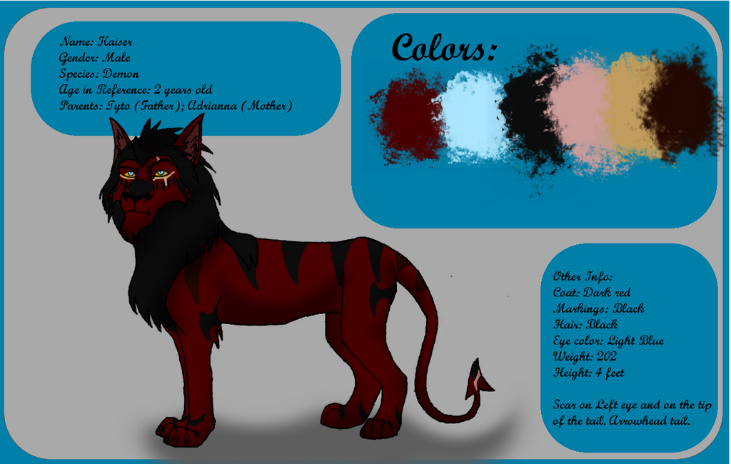 Kaiser Reference Sheet By NokaWolf On DeviantArt